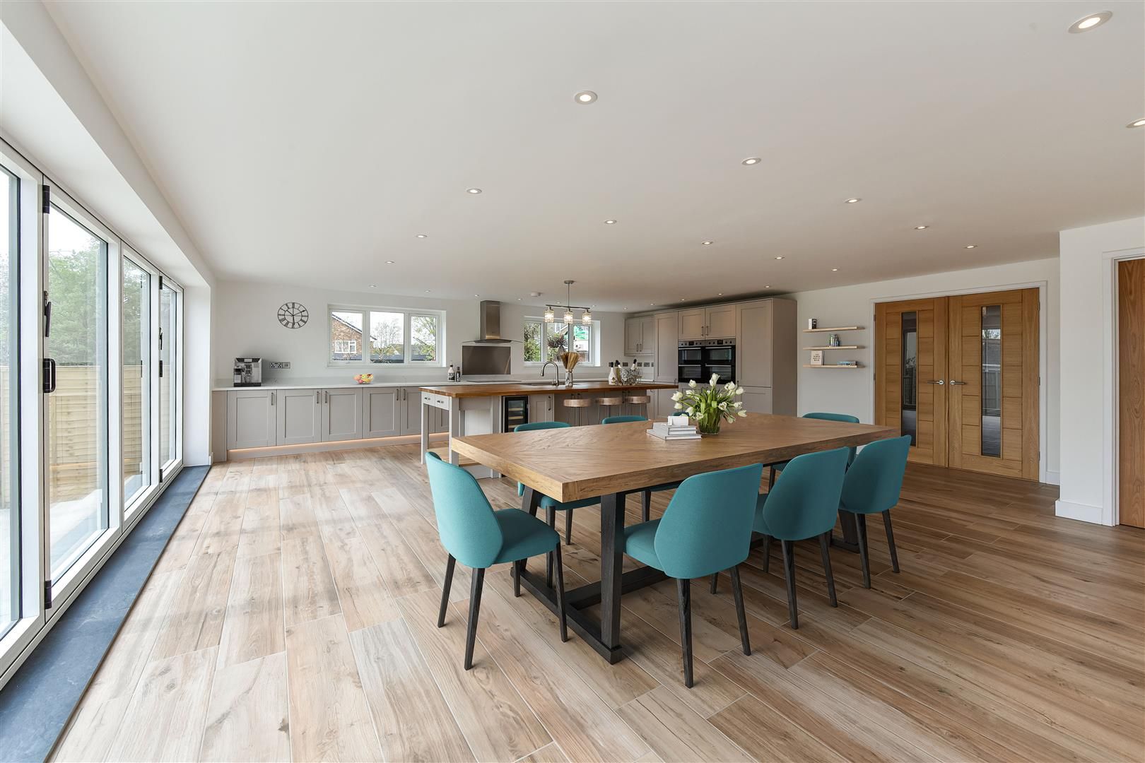 Listing photo — open-plan kitchen